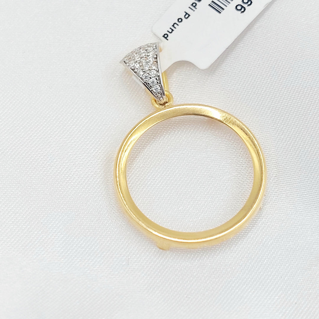 21K تعليقة برواز رشادي-مجوهرات الشيخ سعيد-Saeed Jewelry 