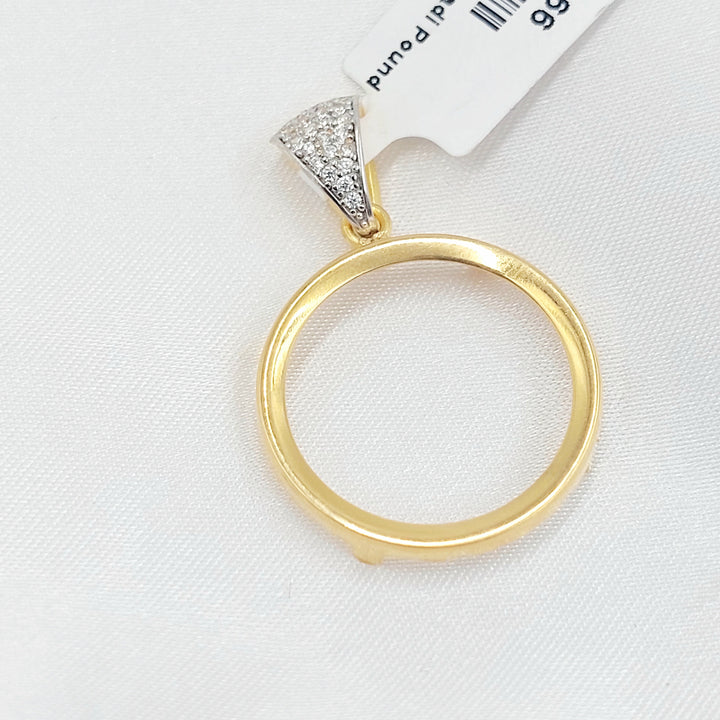 21K تعليقة برواز رشادي-مجوهرات الشيخ سعيد-Saeed Jewelry 