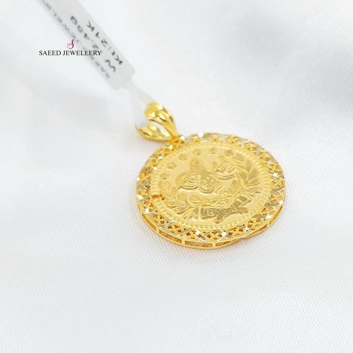 Rashadi Pendant Made of 21K Gold by Saeed Jewelry 