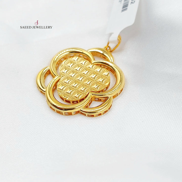 Rose Pendant Made of 21K Gold by Saeed Jewelry 