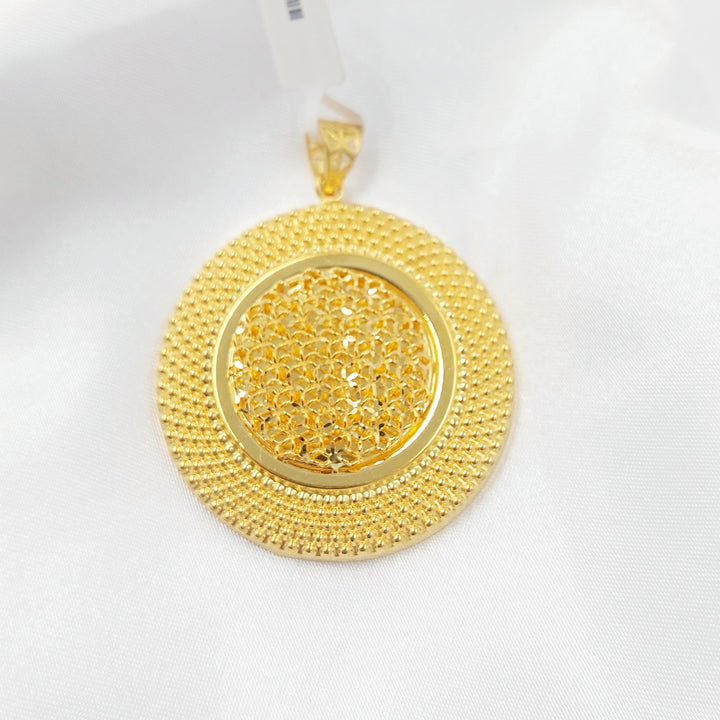 21K تعليقة دائري-مجوهرات الشيخ سعيد-Saeed Jewelry 