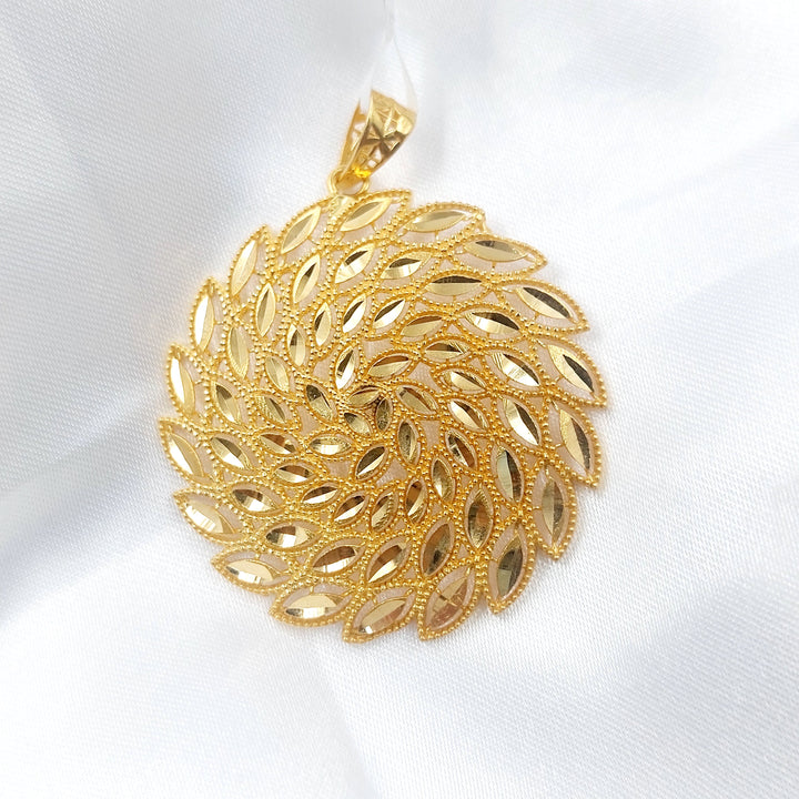 21K تعليقة سنبلة-مجوهرات الشيخ سعيد-Saeed Jewelry 