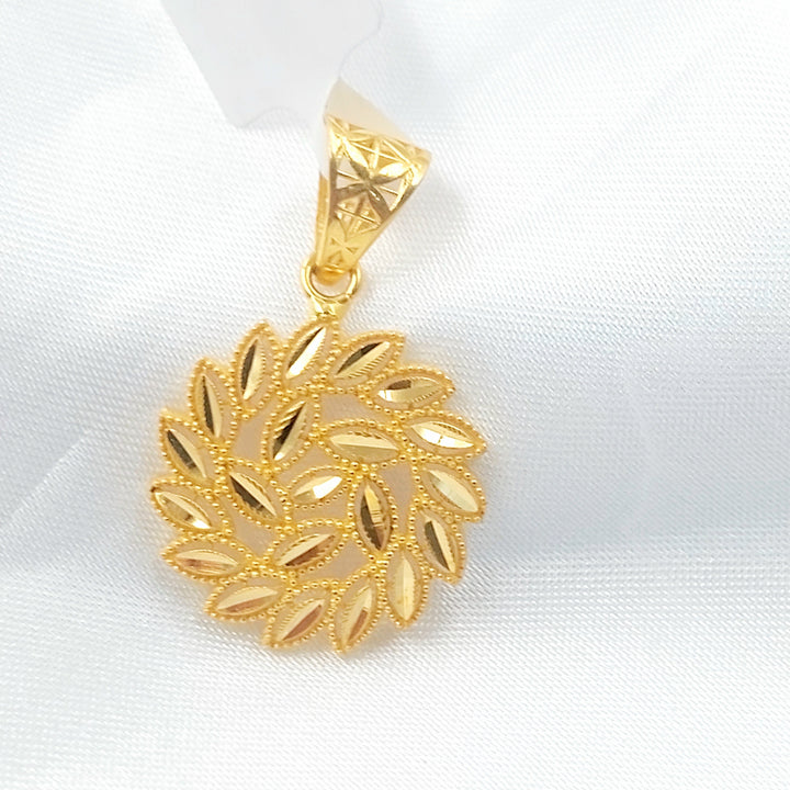 21K تعليقة سنبلة-مجوهرات الشيخ سعيد-Saeed Jewelry 