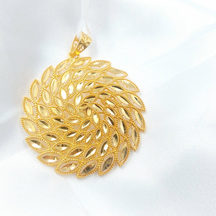 21K تعليقة سنبلة-مجوهرات الشيخ سعيد-Saeed Jewelry 