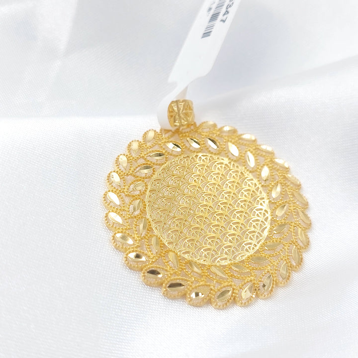 Spike Pendant Made of 21K Gold by Saeed Jewelry 