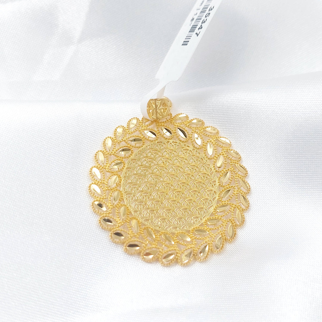 Spike Pendant Made of 21K Gold by Saeed Jewelry 
