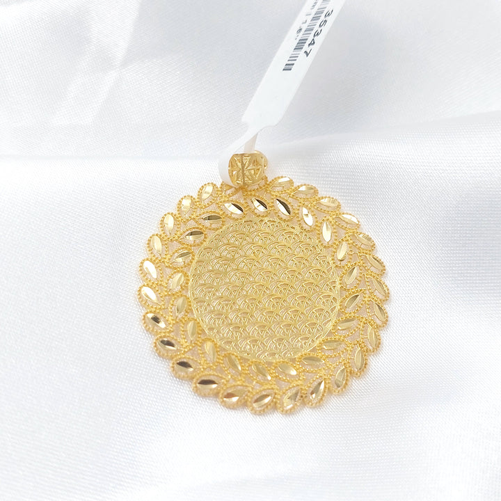 Spike Pendant Made of 21K Gold by Saeed Jewelry 