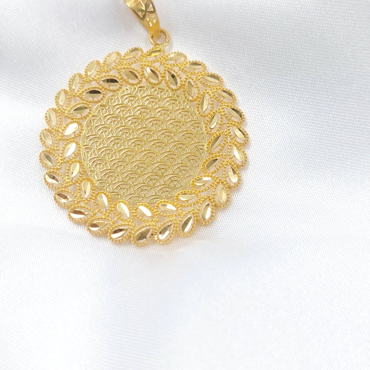 Spike Pendant Made of 21K Gold by Saeed Jewelry 