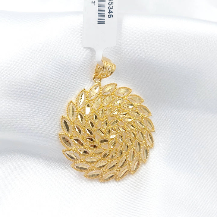 Spike Pendant Made of 21K Gold by Saeed Jewelry 