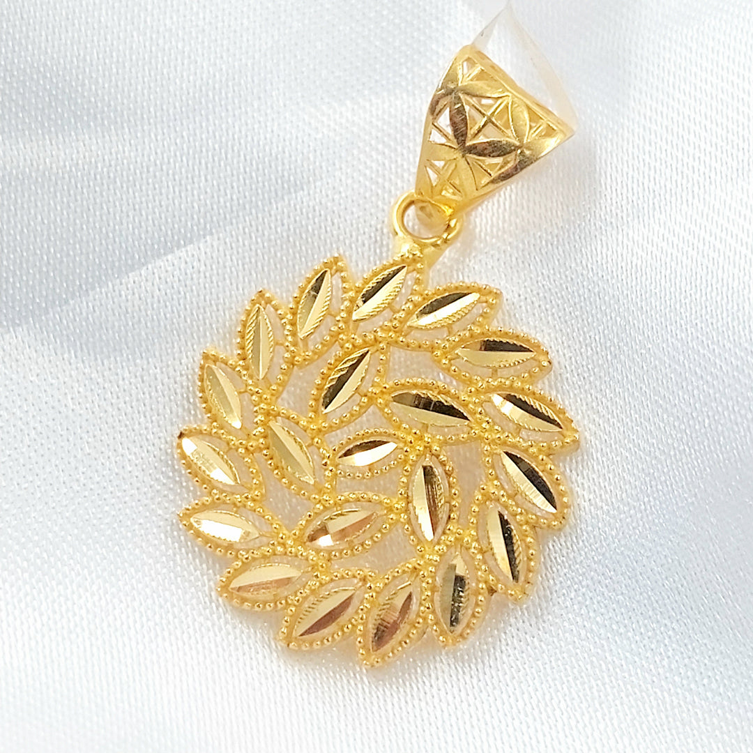 21K تعليقة سنبلة-مجوهرات الشيخ سعيد-Saeed Jewelry 