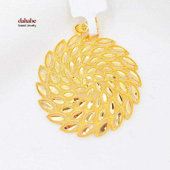 21K تعليقة شمس-مجوهرات الشيخ سعيد-Saeed Jewelry 