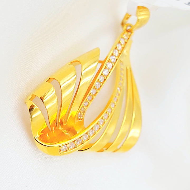 21K تعليقة اكسترا مرصع-مجوهرات الشيخ سعيد-Saeed Jewelry 