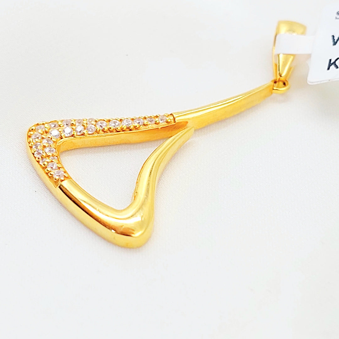 21K تعليقة اكسترا مرصع-مجوهرات الشيخ سعيد-Saeed Jewelry 