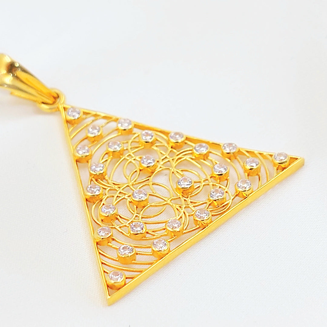 21K تعليقة اكسترا مرصع-مجوهرات الشيخ سعيد-Saeed Jewelry 