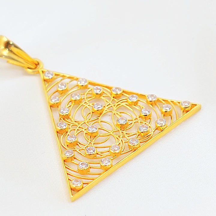21K تعليقة اكسترا مرصع-مجوهرات الشيخ سعيد-Saeed Jewelry 