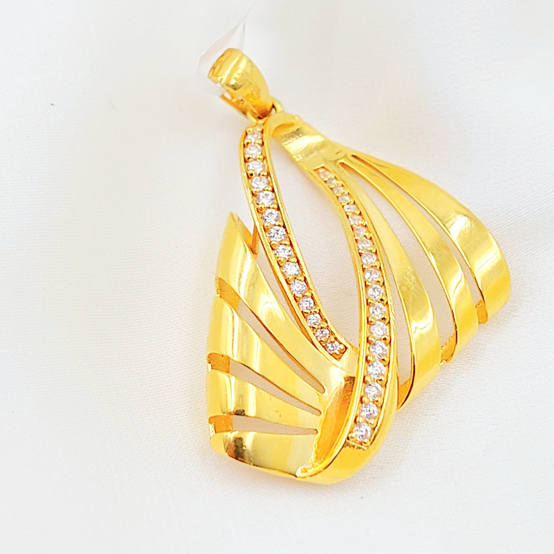 21K تعليقة اكسترا مرصع-مجوهرات الشيخ سعيد-Saeed Jewelry 
