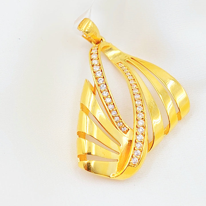 21K تعليقة اكسترا مرصع-مجوهرات الشيخ سعيد-Saeed Jewelry 