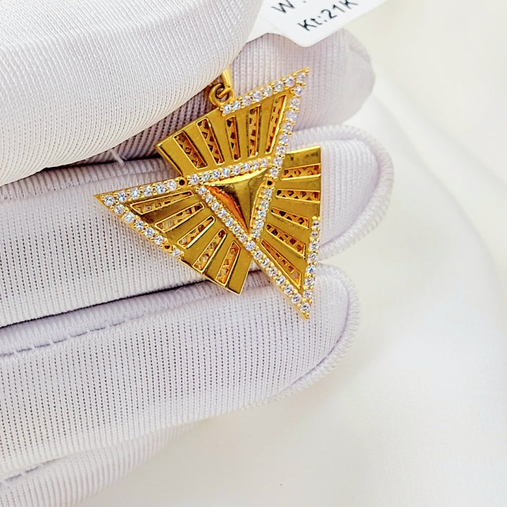 21K تعليقة اكسترا مرصع-مجوهرات الشيخ سعيد-Saeed Jewelry 