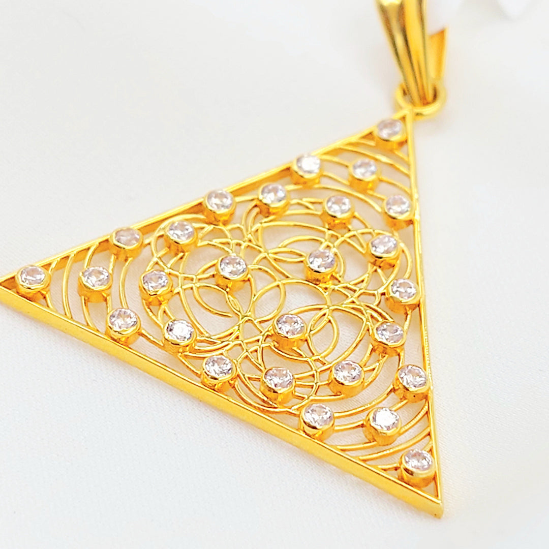 21K تعليقة اكسترا مرصع-مجوهرات الشيخ سعيد-Saeed Jewelry 