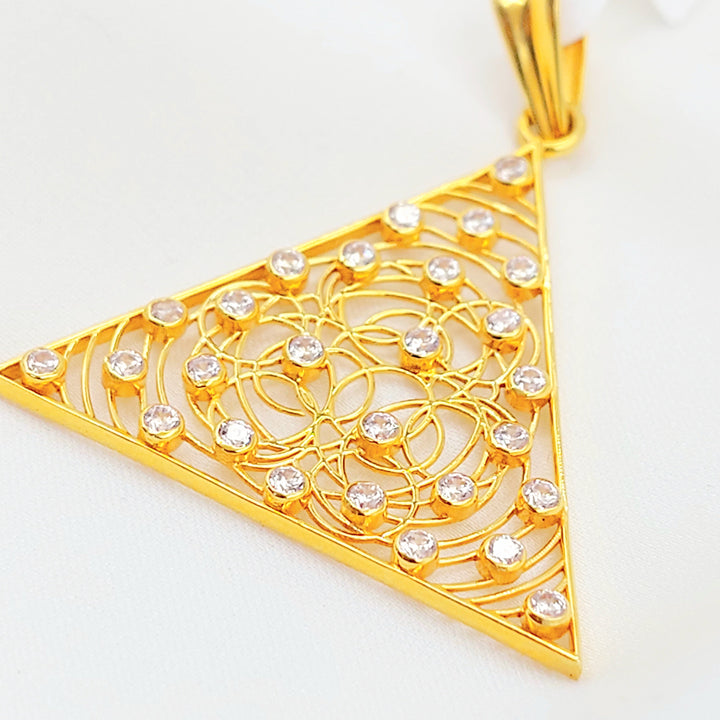 21K تعليقة اكسترا مرصع-مجوهرات الشيخ سعيد-Saeed Jewelry 