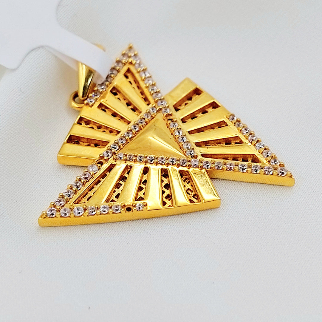 21K تعليقة اكسترا مرصع-مجوهرات الشيخ سعيد-Saeed Jewelry 