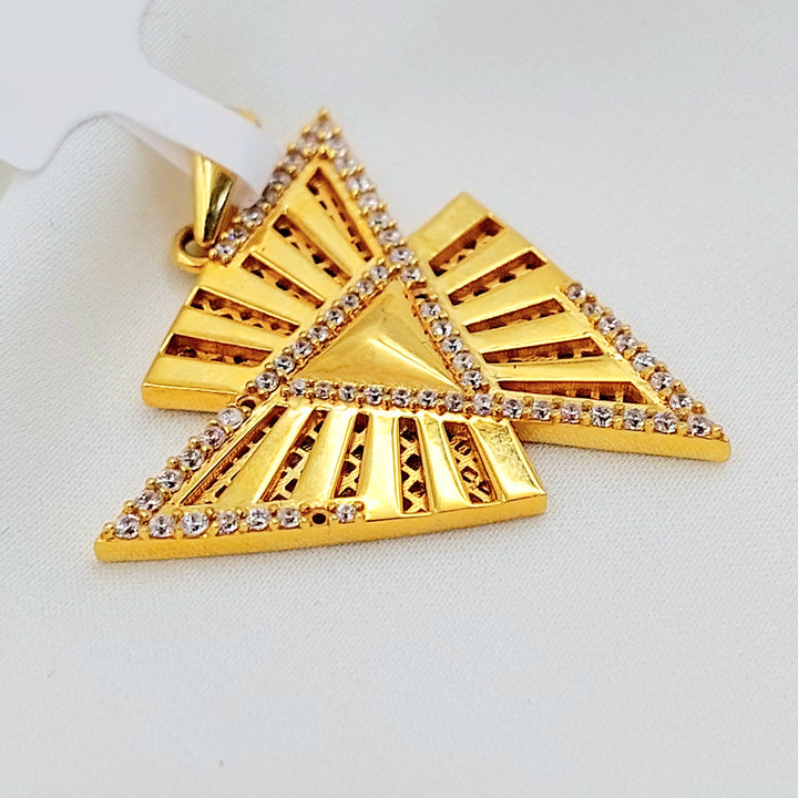21K تعليقة اكسترا مرصع-مجوهرات الشيخ سعيد-Saeed Jewelry 