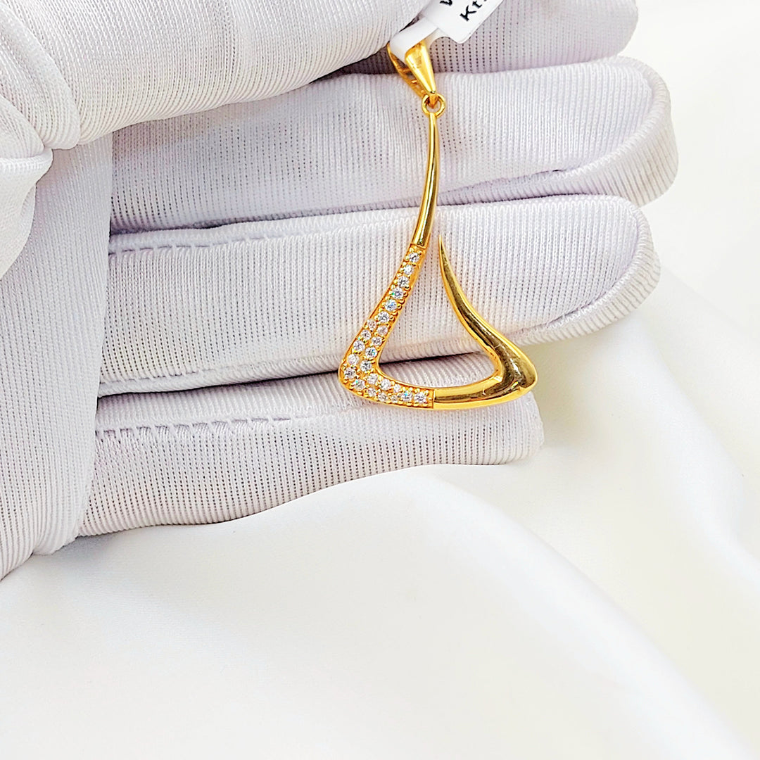 21K تعليقة اكسترا مرصع-مجوهرات الشيخ سعيد-Saeed Jewelry 