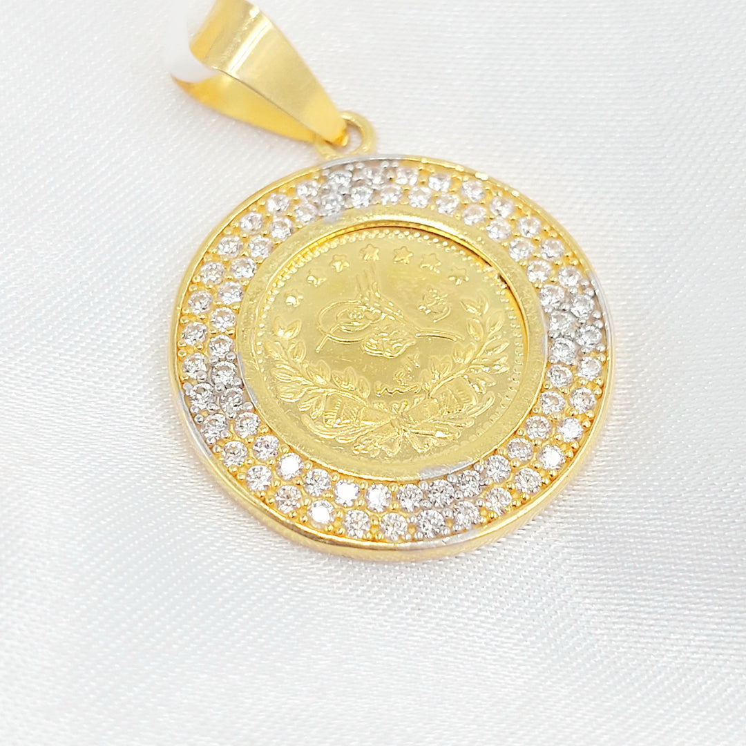 21K تعليقة رشادي مرصع-مجوهرات الشيخ سعيد-Saeed Jewelry 