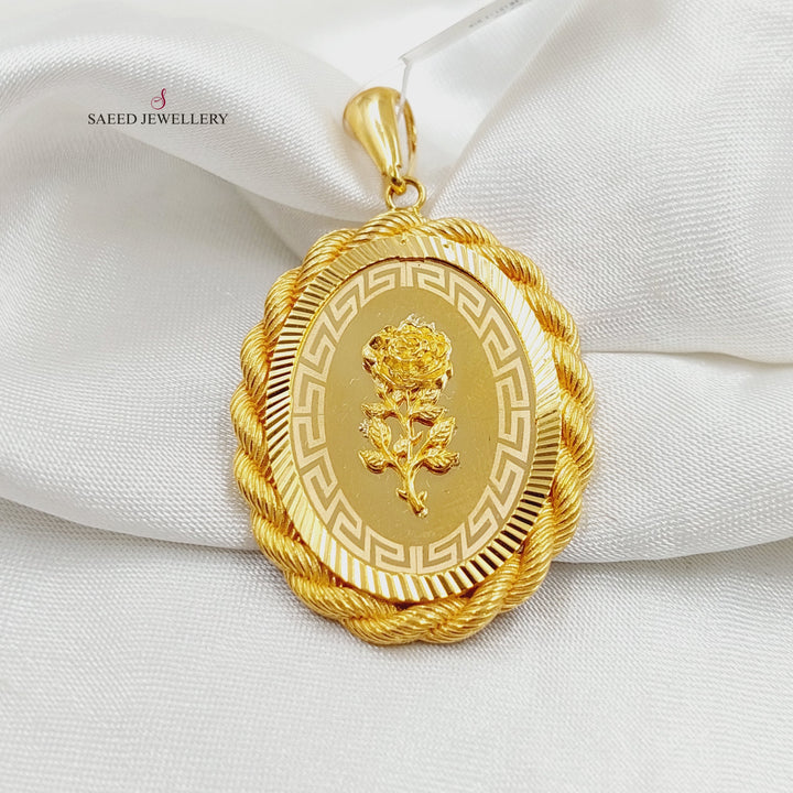 21K Gold Ounce Pendant by Saeed Jewelry - Image 3