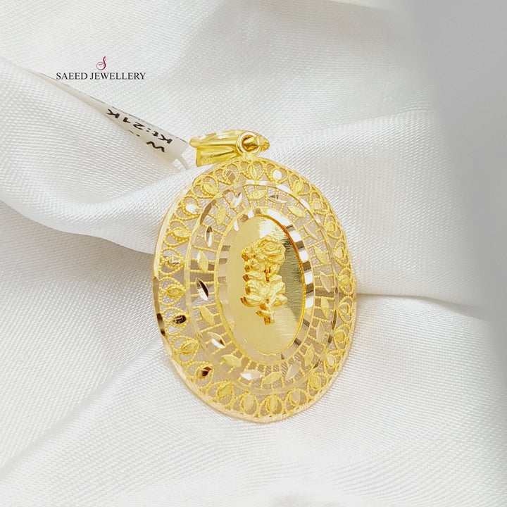 21K Gold Ounce Pendant by Saeed Jewelry - Image 1