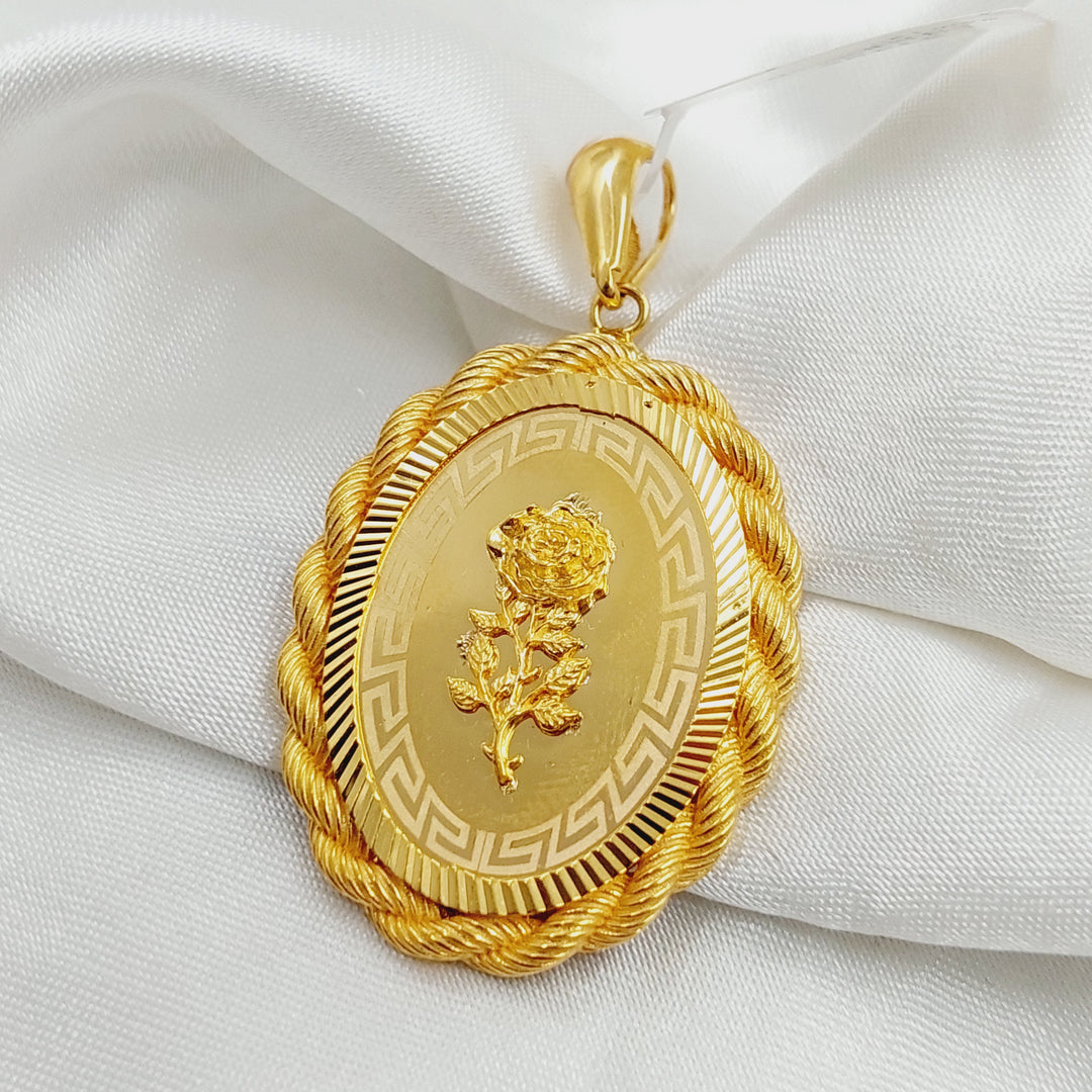 21K Gold Ounce Pendant by Saeed Jewelry - Image 4