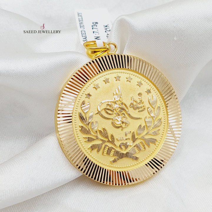 21K Gold Rashadi Pendant by Saeed Jewelry - Image 3