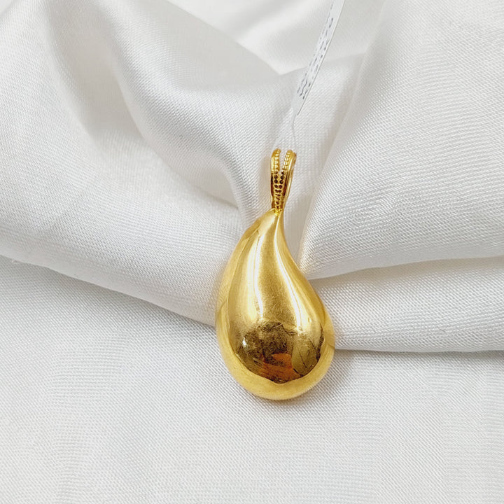 21K Gold Tears Pendant by Saeed Jewelry - Image 5