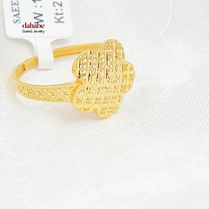 21K خاتم اكسترا-مجوهرات الشيخ سعيد-Saeed Jewelry 