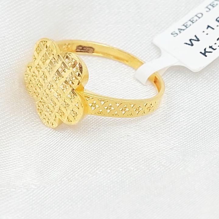 21K خاتم اكسترا-مجوهرات الشيخ سعيد-Saeed Jewelry 