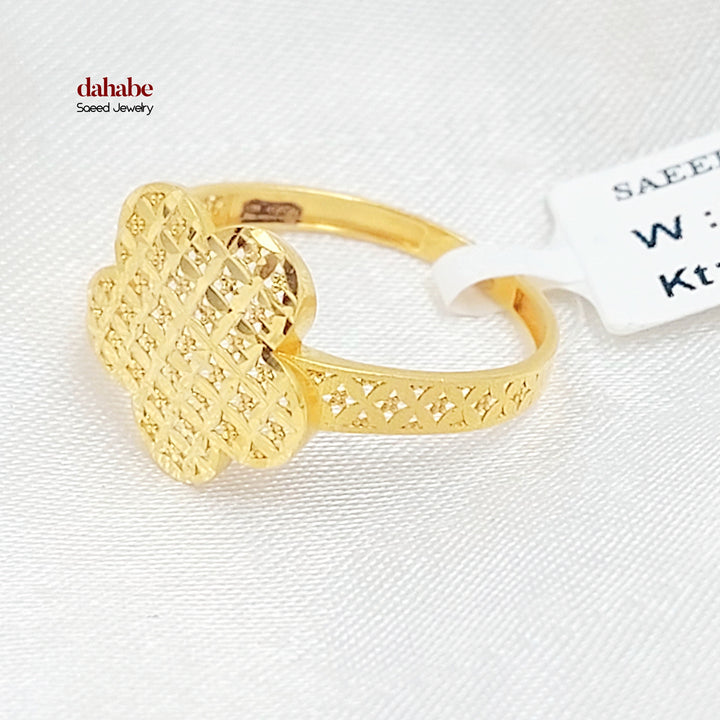 21K خاتم اكسترا-مجوهرات الشيخ سعيد-Saeed Jewelry 