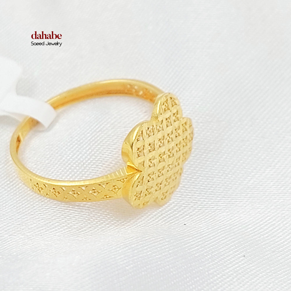 21K خاتم اكسترا-مجوهرات الشيخ سعيد-Saeed Jewelry 