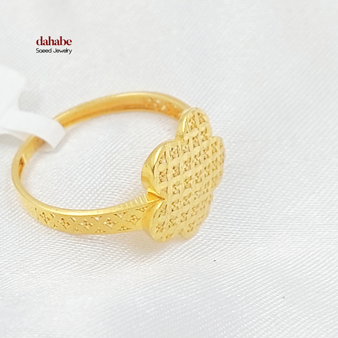 21K خاتم اكسترا-مجوهرات الشيخ سعيد-Saeed Jewelry 
