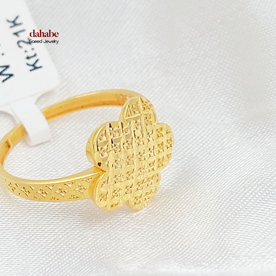 21K خاتم اكسترا-مجوهرات الشيخ سعيد-Saeed Jewelry 