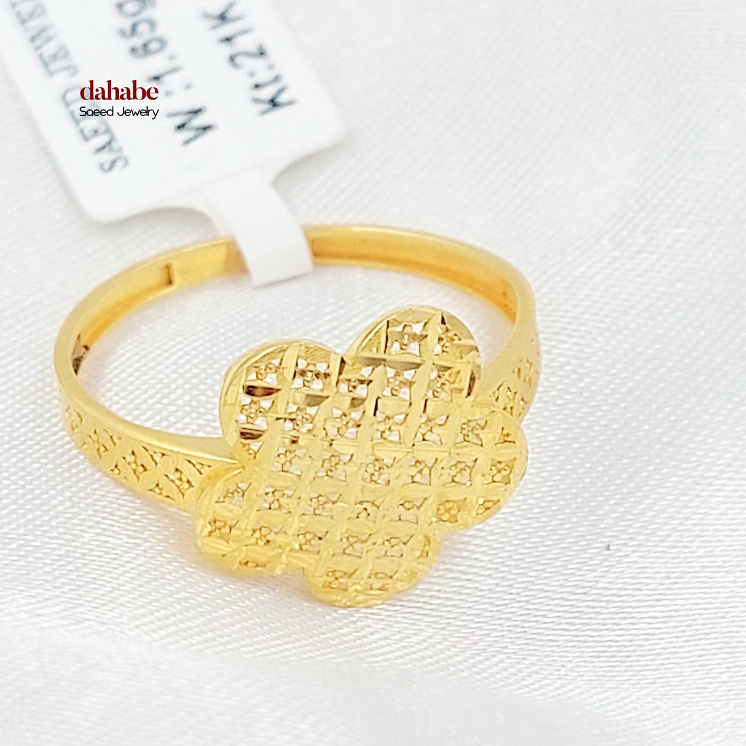 21K خاتم اكسترا-مجوهرات الشيخ سعيد-Saeed Jewelry 