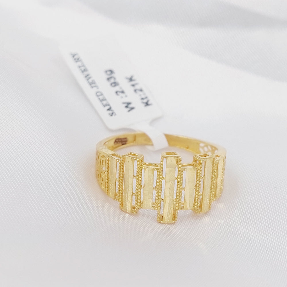 21K خاتم اكسترا-مجوهرات الشيخ سعيد-Saeed Jewelry 