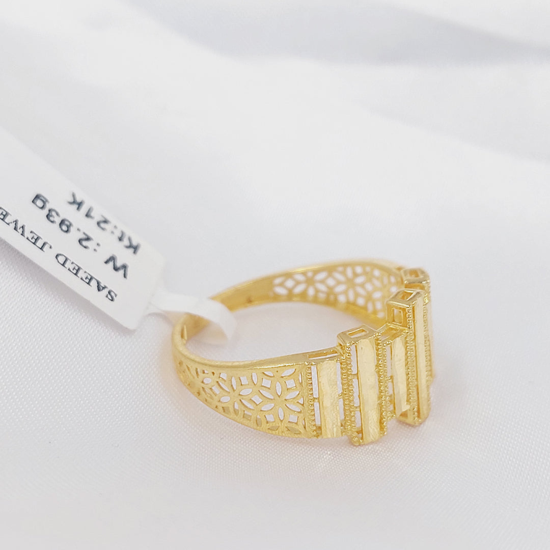 21K خاتم اكسترا-مجوهرات الشيخ سعيد-Saeed Jewelry 