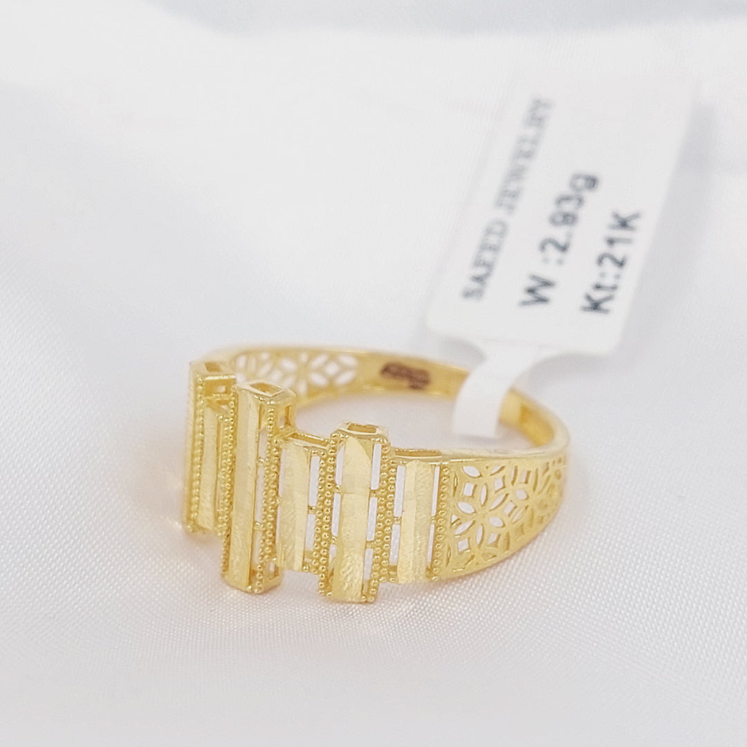 21K خاتم اكسترا-مجوهرات الشيخ سعيد-Saeed Jewelry 