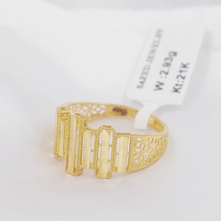 21K خاتم اكسترا-مجوهرات الشيخ سعيد-Saeed Jewelry 