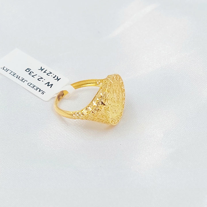 21K خاتم رشادي-مجوهرات الشيخ سعيد-Saeed Jewelry 