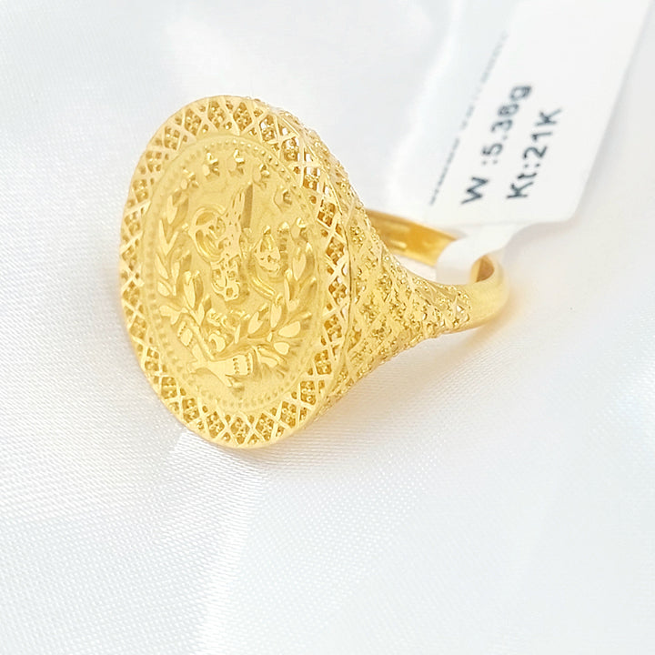 21K خاتم رشادي-مجوهرات الشيخ سعيد-Saeed Jewelry 