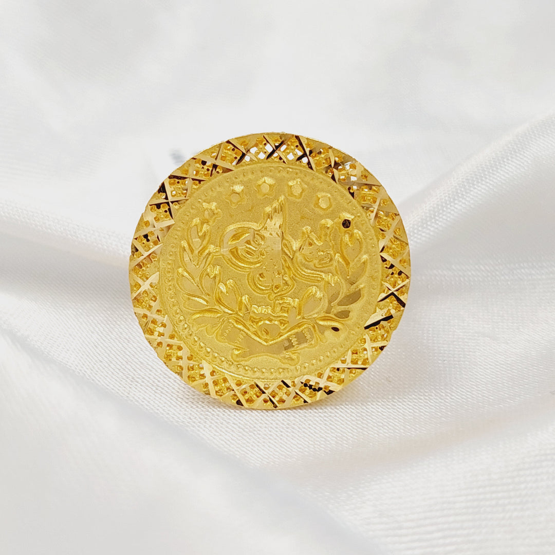 21K خاتم رشادي-مجوهرات الشيخ سعيد-Saeed Jewelry 