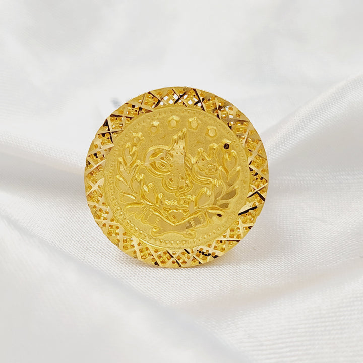 21K خاتم رشادي-مجوهرات الشيخ سعيد-Saeed Jewelry 