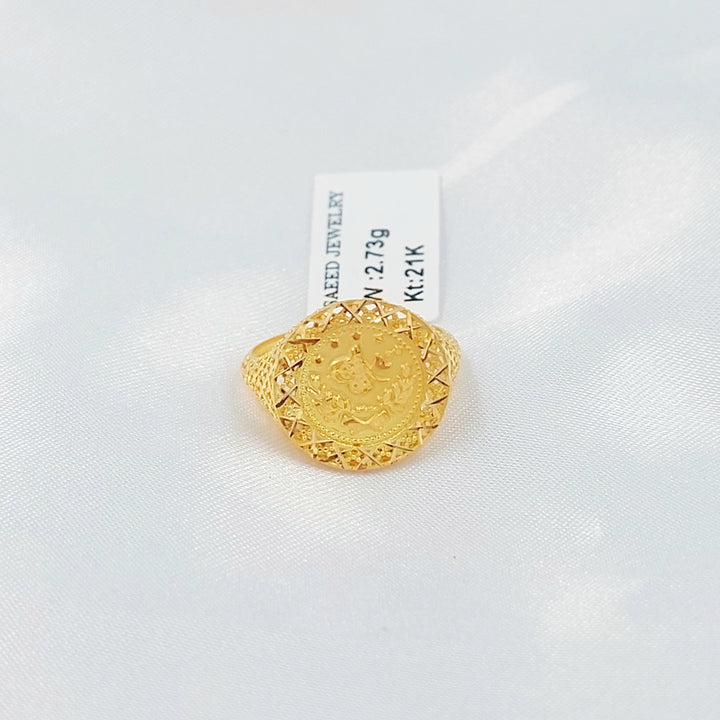 21K خاتم رشادي-مجوهرات الشيخ سعيد-Saeed Jewelry 