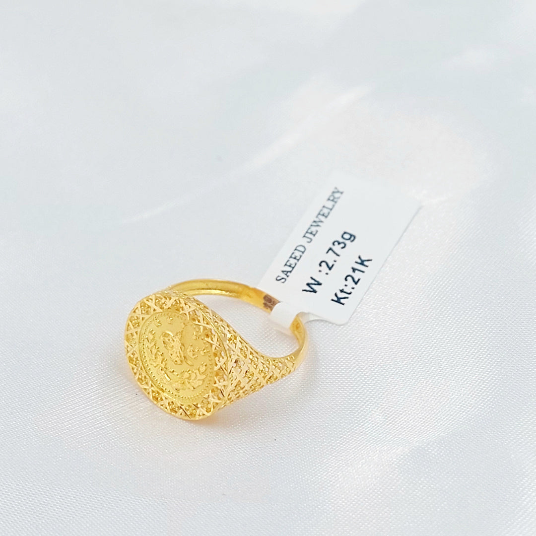 21K خاتم رشادي-مجوهرات الشيخ سعيد-Saeed Jewelry 